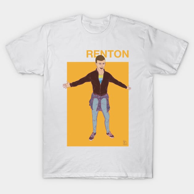 Mark Renton from Trainspotting T-Shirt by nktmrkv